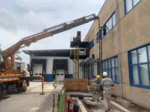 plataforma tecnica em uso para predio